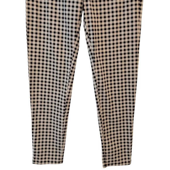 Collectif London Womens NWT Size US 10 Black White Maddie Gingham Trouser Pants - Picture 5 of 11